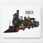 Tapis De Souris Illustration de la locomotive à vapeur<br><div class="desc">Illustration de la locomotive à vapeur</div>