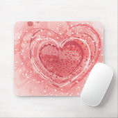 Tapis De Souris Illustration de la Saint Valentin (Avec souris)