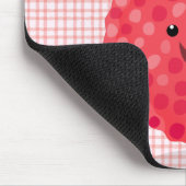 Tapis De Souris Illustration de litchee rose mignon (Coin)
