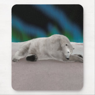 Tapis De Souris Illustration de l'ours polaire arctique paisible