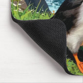 Tapis De Souris Illustration de Macareux des mers (Coin)