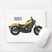 Tapis De Souris Illustration de moto Cruiser (Avec souris)