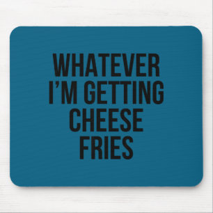Tapis De Souris Illustration de nourriture de frites au fromage, p