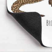 Tapis De Souris Illustration de pangolin à queue longue (Coin)