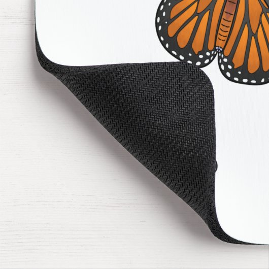 Tapis De Souris Illustration de papillon monarque (Coin)
