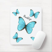 Tapis De Souris Illustration de papillons Morpho (Avec souris)