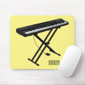 Tapis De Souris Illustration de piano clavier (Avec souris)