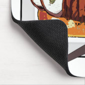 Tapis De Souris Illustration de poitrine de dinde rôtie (Coin)