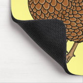 Tapis De Souris Illustration de poulet à la polis chamois (Coin)