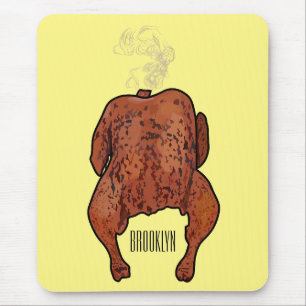 Tapis De Souris Illustration de poulet rôti