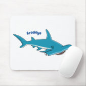 Tapis De Souris Illustration de requin marteau (Avec souris)