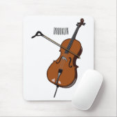 Tapis De Souris Illustration de violoncelle (Avec souris)