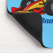Tapis De Souris Illustration de voitures de course à grande vitess (Coin)