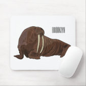 Tapis De Souris Illustration de Walrus (Avec souris)