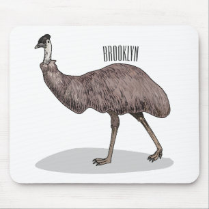 Tapis De Souris Illustration d'Emu bird