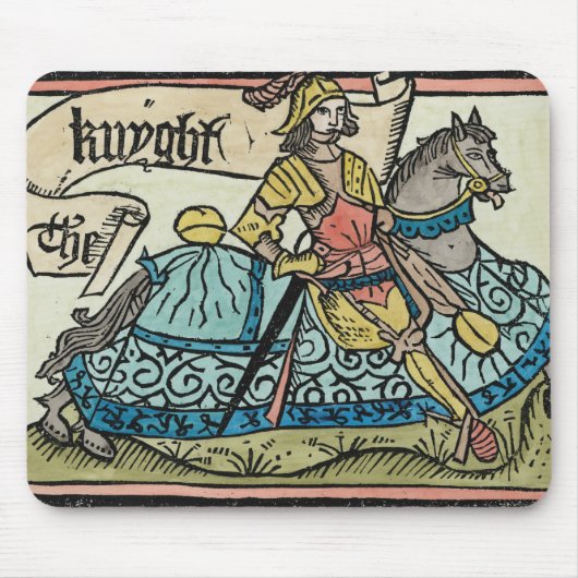 Tapis De Souris Illustration "des contes de Cantorbéry (Devant)