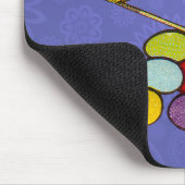 Tapis De Souris Illustration des oeufs de poulets lapins de Pâques (Coin)