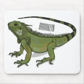Tapis De Souris Illustration d'Iguana (Devant)