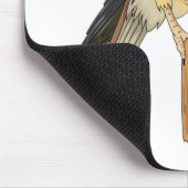 Tapis De Souris Illustration d'oiseau américain Kestrel (Coin)