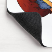 Tapis De Souris Illustration d'oiseau de faisan doré (Coin)