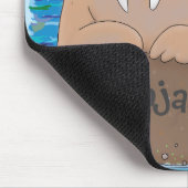 Tapis De Souris Illustration drôle de morse joyeux (Coin)
