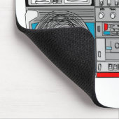 Tapis De Souris illustration du boombox 80s (Coin)
