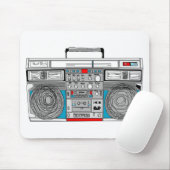 Tapis De Souris illustration du boombox 80s (Avec souris)