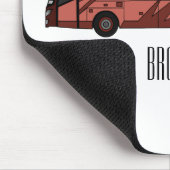 Tapis De Souris Illustration du bus (Coin)