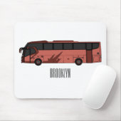 Tapis De Souris Illustration du bus (Avec souris)