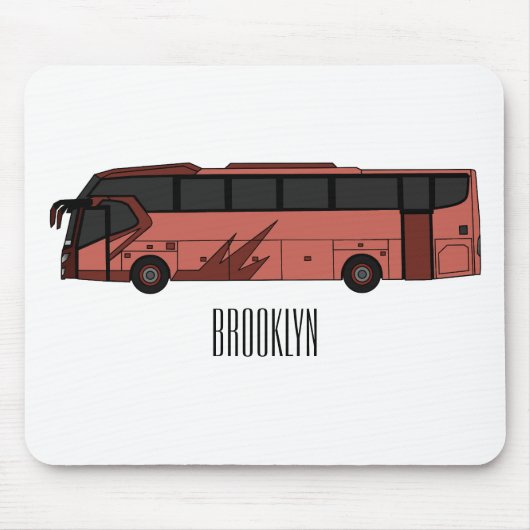 Tapis De Souris Illustration du bus (Devant)