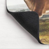 Tapis De Souris Illustration du cerf à queue longue (Cervus leucur (Coin)