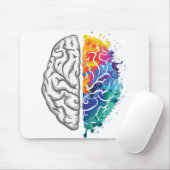 Tapis De Souris illustration du cerveau humain (Avec souris)