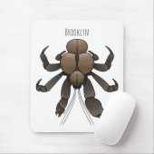 Tapis De Souris Illustration du crabe de coco (Avec souris)