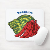 Tapis De Souris Illustration du crabe mignon (Avec souris)