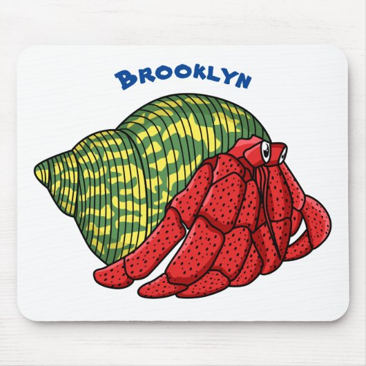 Tapis De Souris Illustration du crabe mignon (Devant)