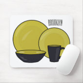 Tapis De Souris Illustration du jeu de produits de table (Avec souris)