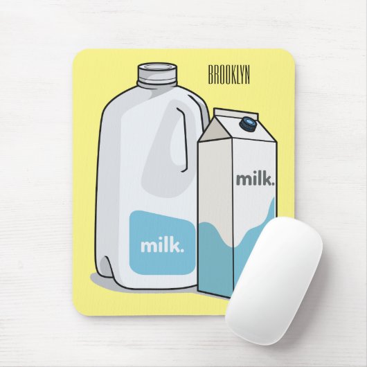 Tapis De Souris Illustration du lait (Avec souris)