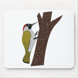 Tapis De Souris Illustration du pic vert