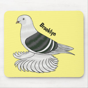 Tapis De Souris Illustration du pigeon pigeon du Bouclier de Saxon