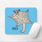 Tapis De Souris Illustration du planeur à sucre (Avec souris)