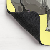 Tapis De Souris Illustration du rhinocéros de Javan (Coin)
