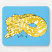 Tapis De Souris Illustration du serpent python birman (Devant)