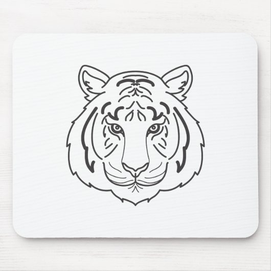 Tapis De Souris Illustration du tigre (Devant)