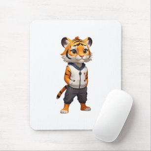 Tapis De Souris Illustration du tigre cool et adorable