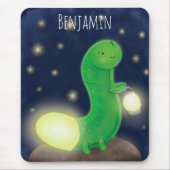 Tapis De Souris Illustration du ver vert mou (Devant)