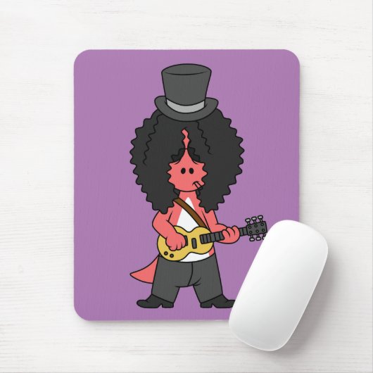 Tapis De Souris Illustration D'Un Allosaurus Habillé En Étoile Roc (Avec souris)