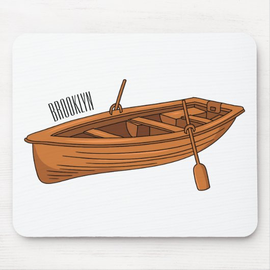 Tapis De Souris Illustration d'un bateau à roues (Devant)
