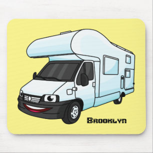 Tapis De Souris Illustration d'un campervan heureux