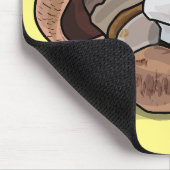 Tapis De Souris Illustration d'un champignon (Coin)