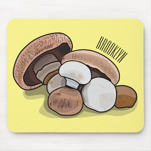 Tapis De Souris Illustration d'un champignon (Devant)